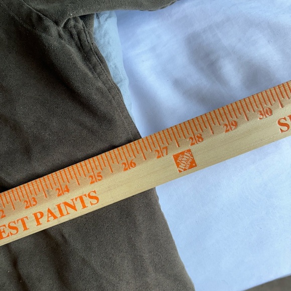 van heusen dress shirt Soft Suede Size XXL Brown 18-18 1/2 NWOT Button Up Pocket - Picture 8 of 13